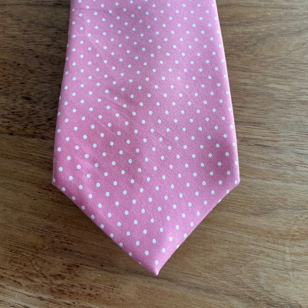 Turnbull & Asser Tie - Power Pink Polka Dot